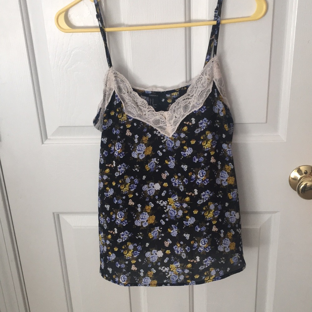 Flowered Tank Top